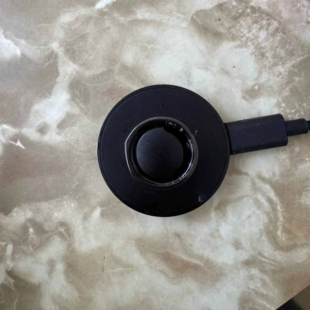 Oura Black Ring Wearable with Smart Features